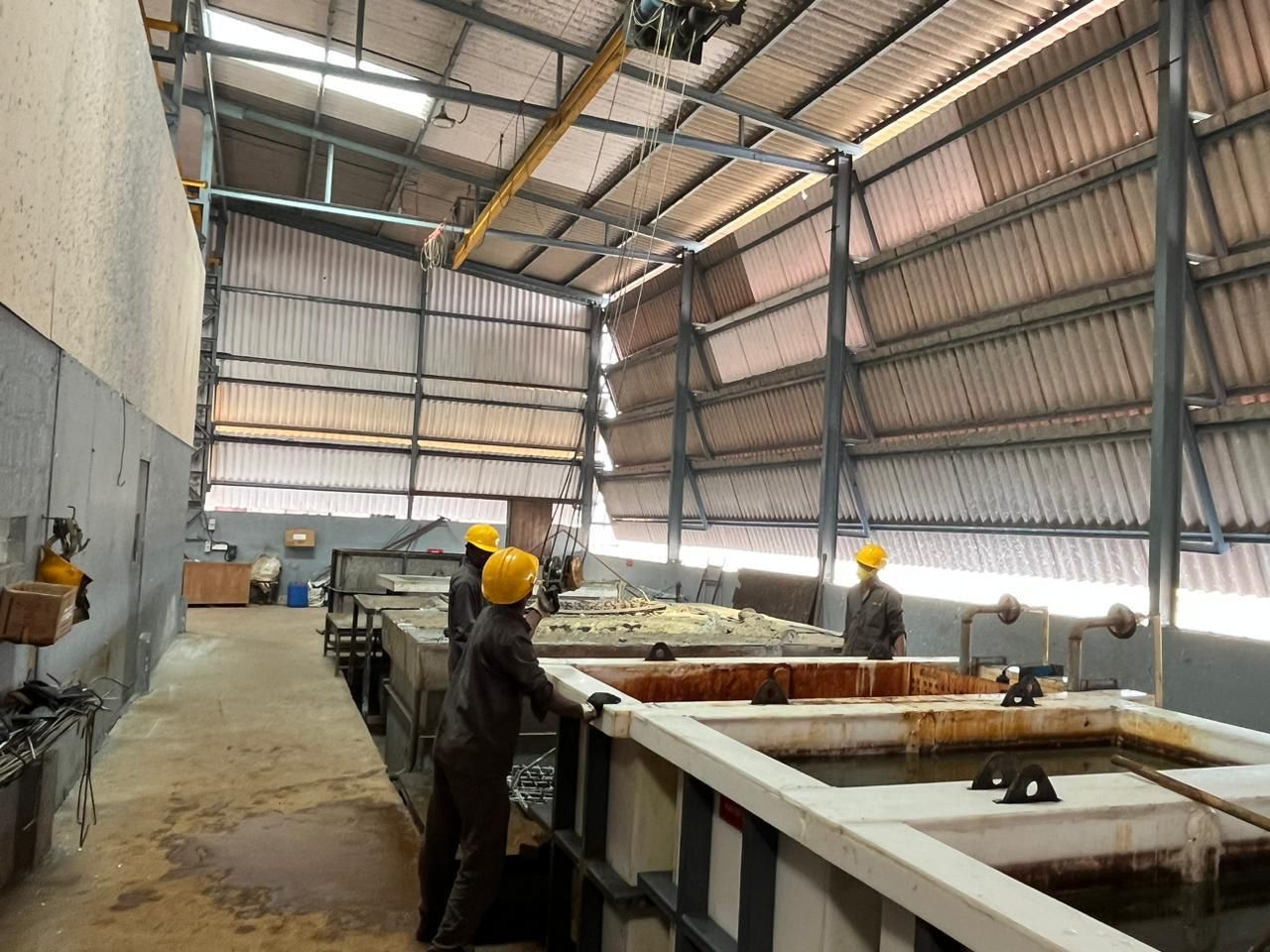 Galvanizing and powder coating